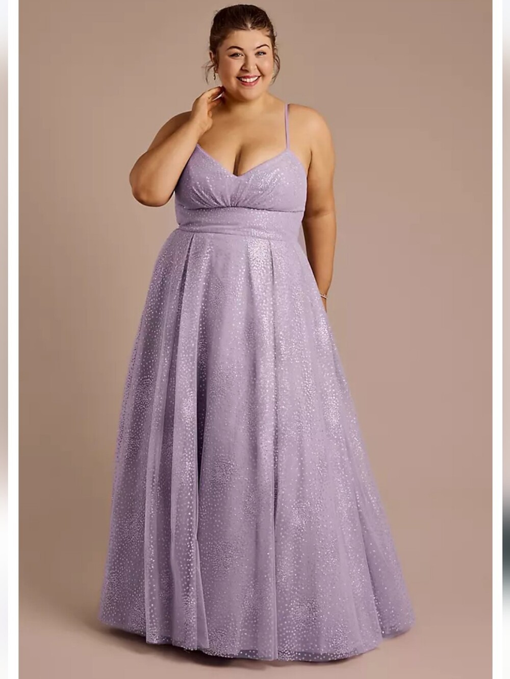 Lavender Sparkle Tulle Formal Dress